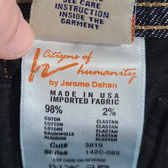 Citizens of Humanity Women's Ava #142 Stretch Low Waist Straight Leg Jeans 26 - Picture 9 of 14